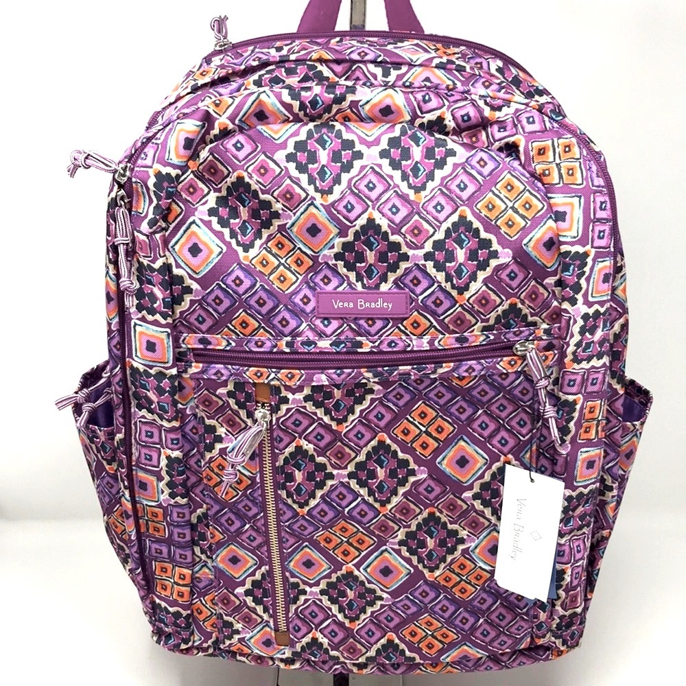 Vera Bradley Purple lightweight Backpack  Bag NWT